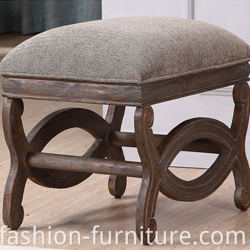 Upholstered Ottoman Stool